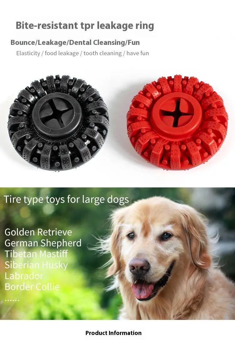 Textured Rubber Dog Toy in Red and Black for Appstle Loyalty Pets