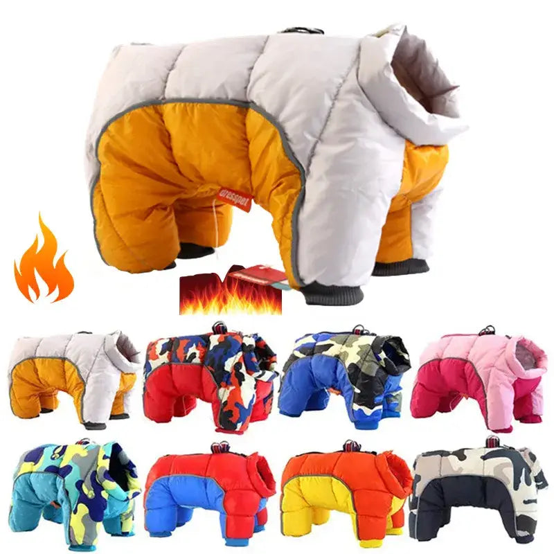 Super Warm Reflective Cotton Waterproof Jacket for Small Dogs