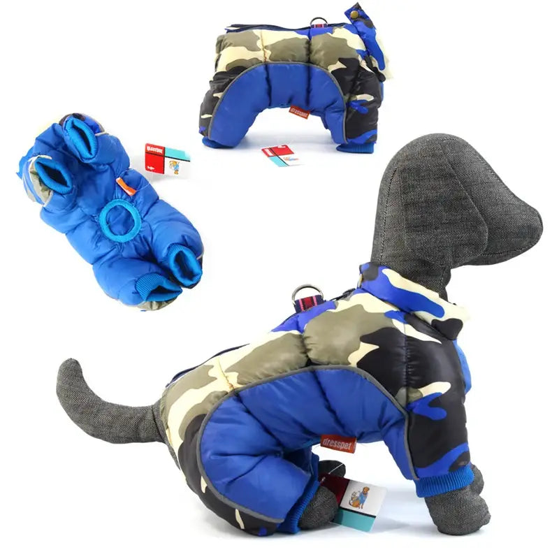 Super Warm Reflective Cotton Waterproof Jacket for Small Dogs