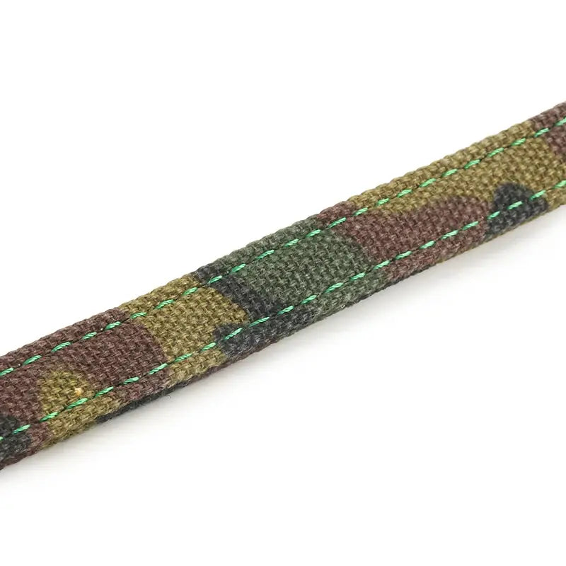 Camouflage Canvas Dog Leash for Outdoor Adventures