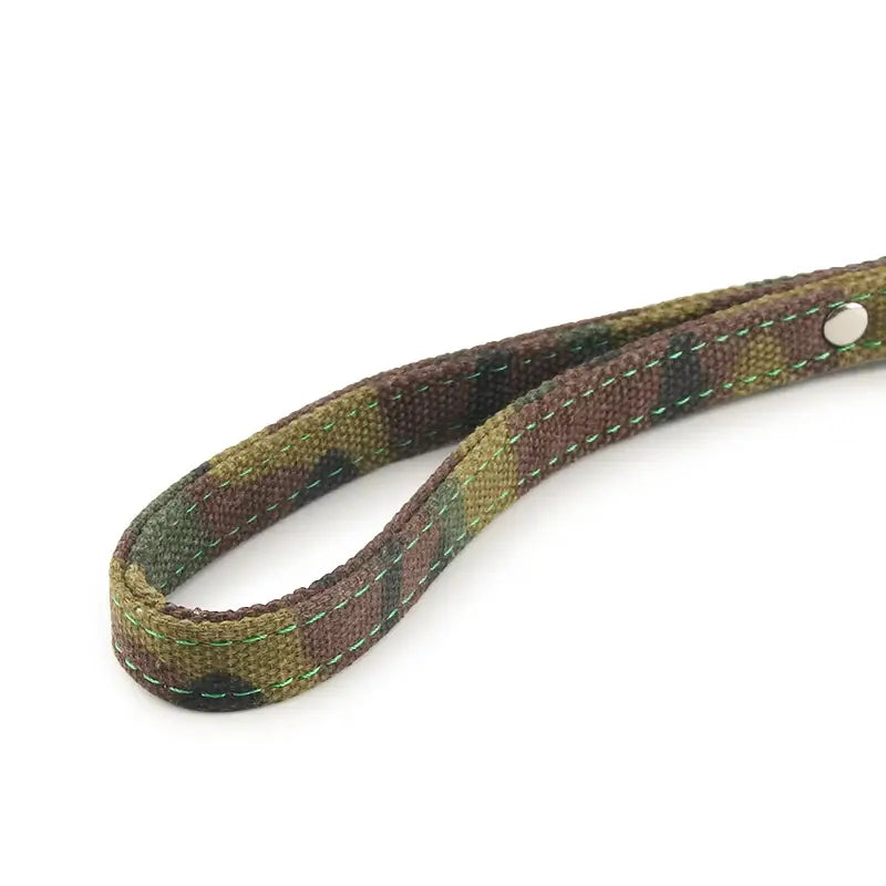 Camouflage Canvas Dog Leash for Outdoor Adventures