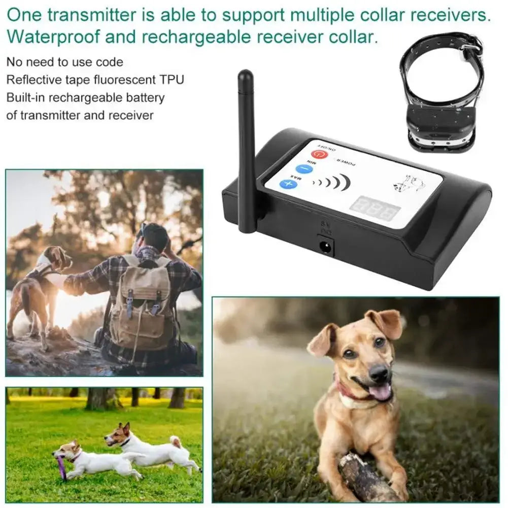 Wireless Dog Fence No-Wire Pet Containment System