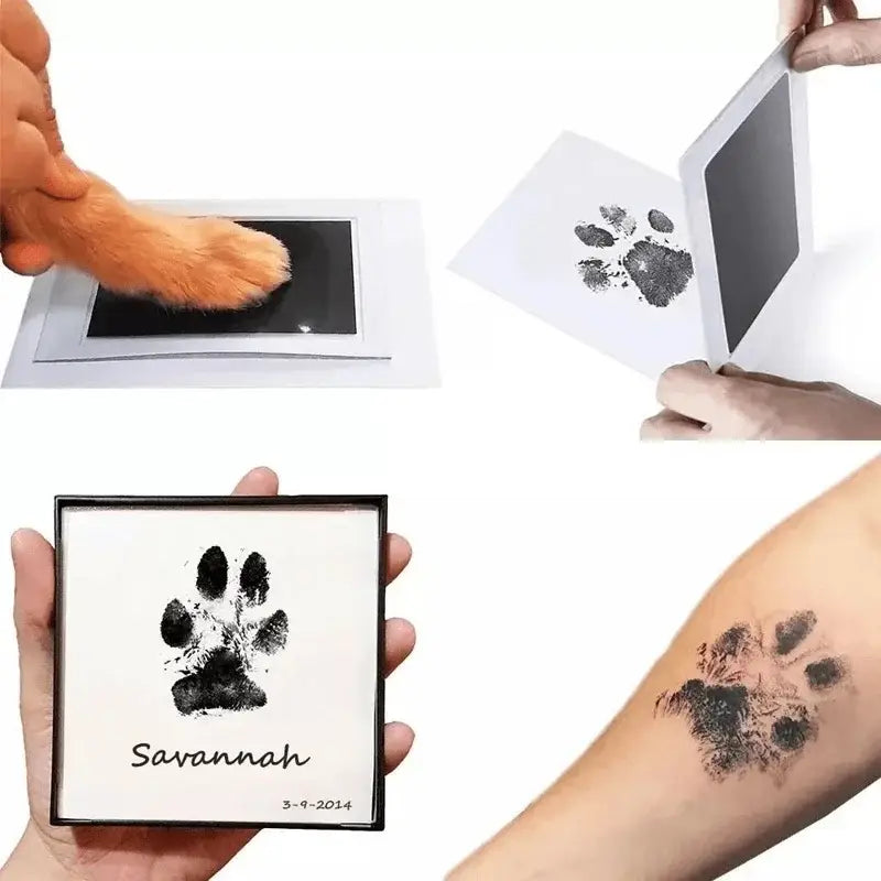 Touchless Ink Pad for Pet Paw Print and Footprint Impressions