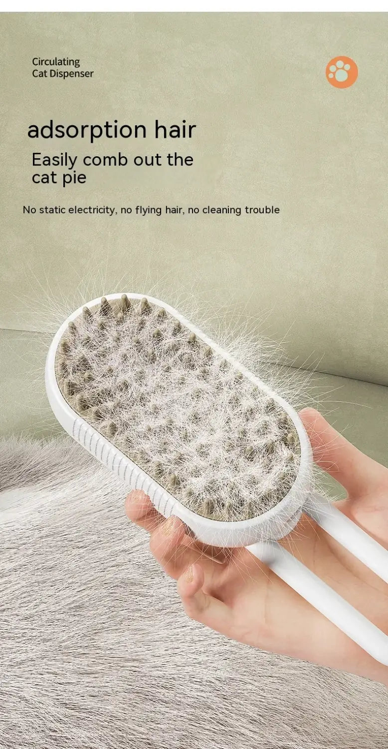 Pawtastic Pet Electric Steam Brush for Easy Grooming