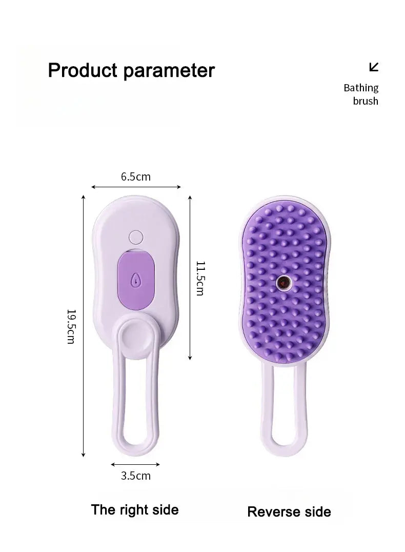 Pawtastic Pet Electric Steam Brush for Easy Grooming