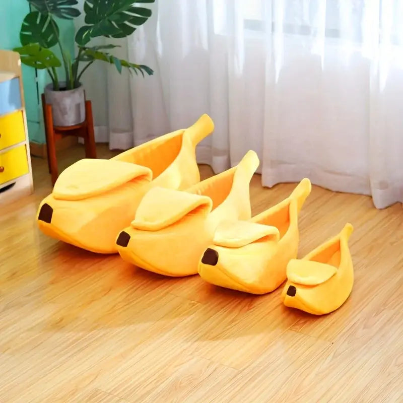 Cozy Banana Cat Bed House for Your Furry Friend