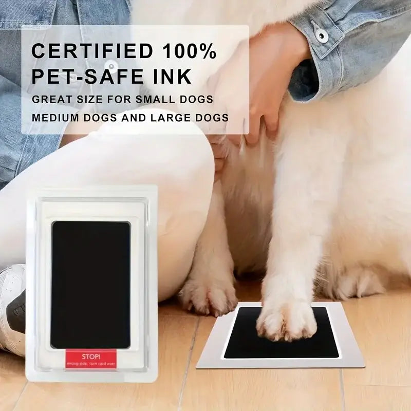 Touchless Ink Pad for Pet Paw Print and Footprint Impressions