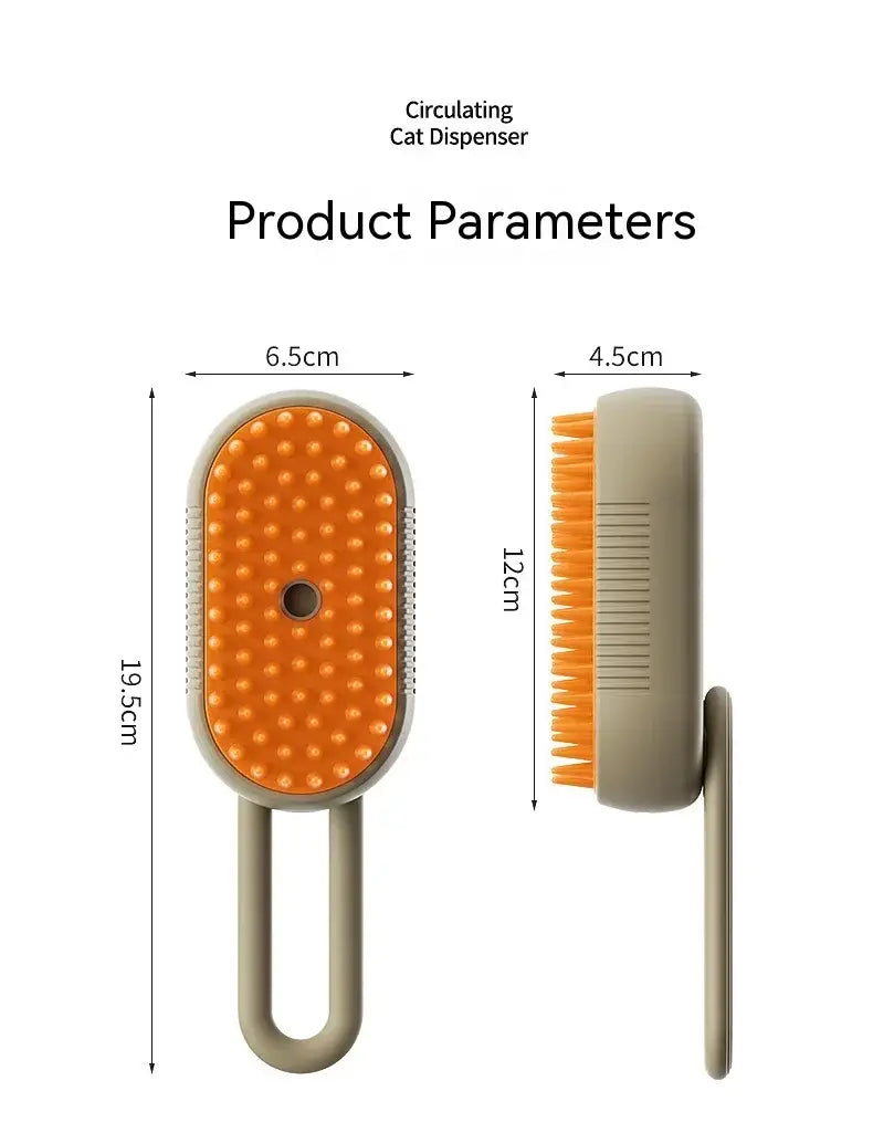 Pawtastic Pet Electric Steam Brush for Easy Grooming