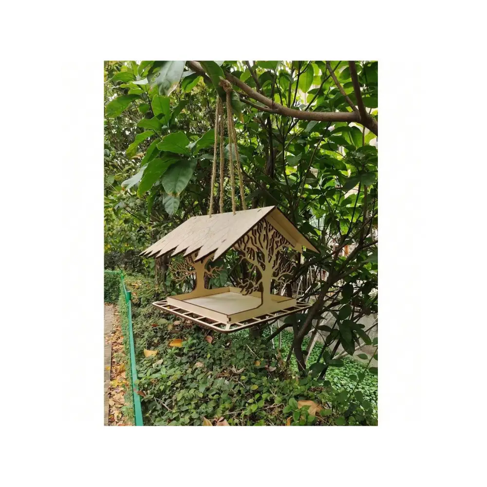 Bird Feeder, Wooden Feeder, Outdoor Bird Feeder, Garden