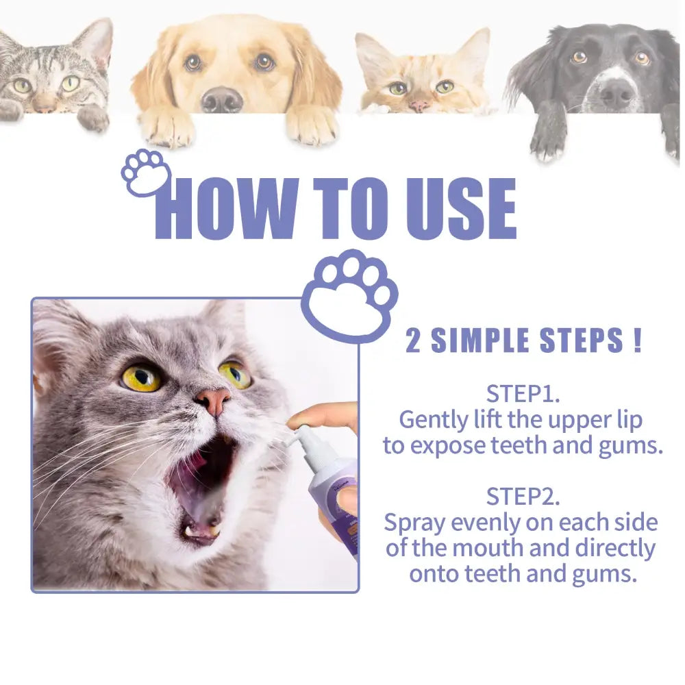 Easy Pet Oral Cleanse Spray for Dogs and Cats 50ml