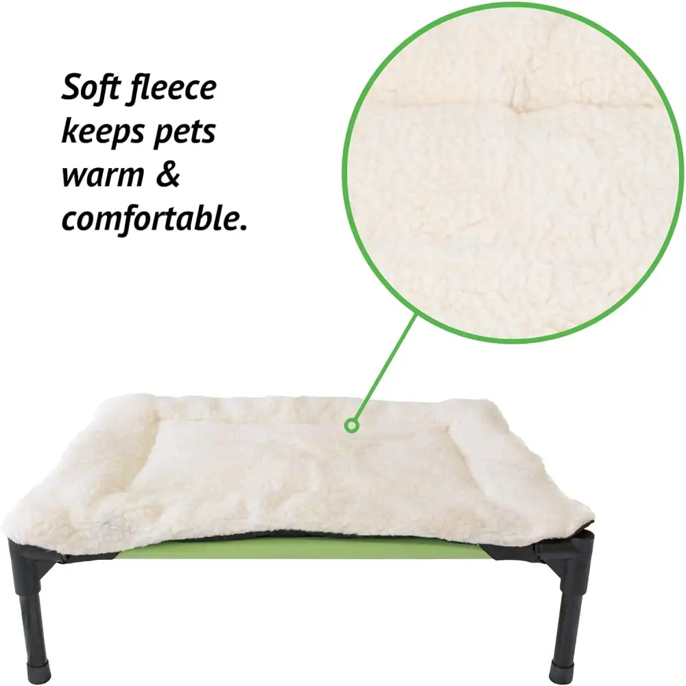 Fleece Dog Bed Topper for Dog Cot Beds (Large)