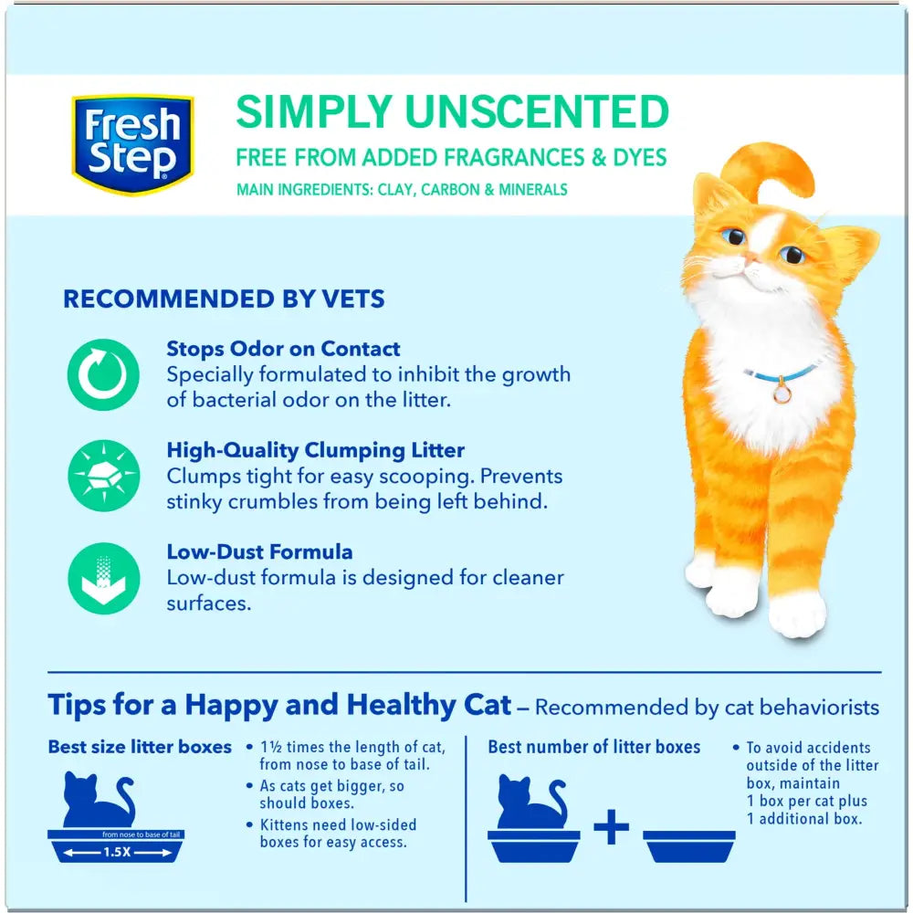 Simply Unscented Clumping Cat Litter, 14 Lbs