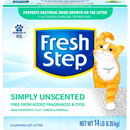 Simply Unscented Clumping Cat Litter, 14 Lbs