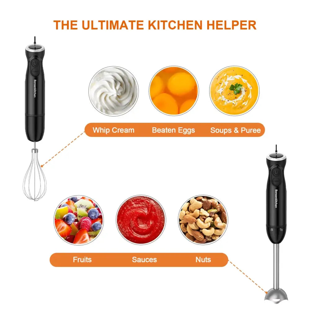 Immersion Blender,  12 Speed Hand Blender