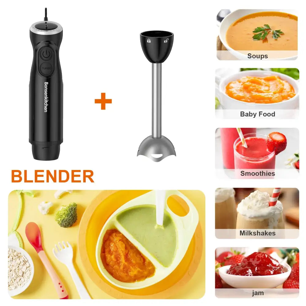 Immersion Blender,  12 Speed Hand Blender