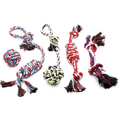 Pacific Pups Product Rope Dog Toys - 5 Pack - Dog Rope Toys for Small Dogs and Medium Dogs