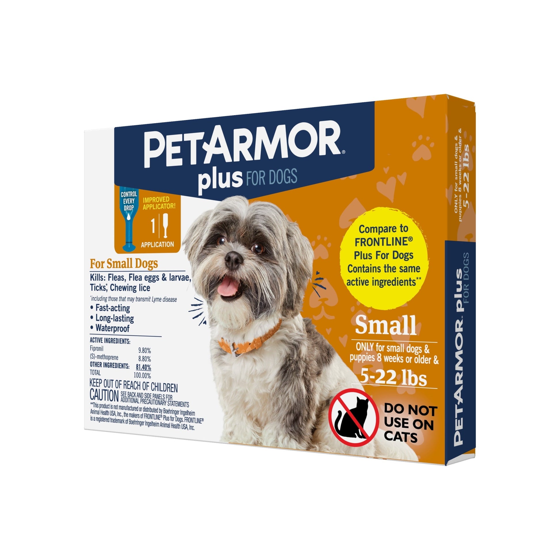 plus Flea & Tick Prevention for Small Dogs 5-22 Lbs, 1 Month Supply