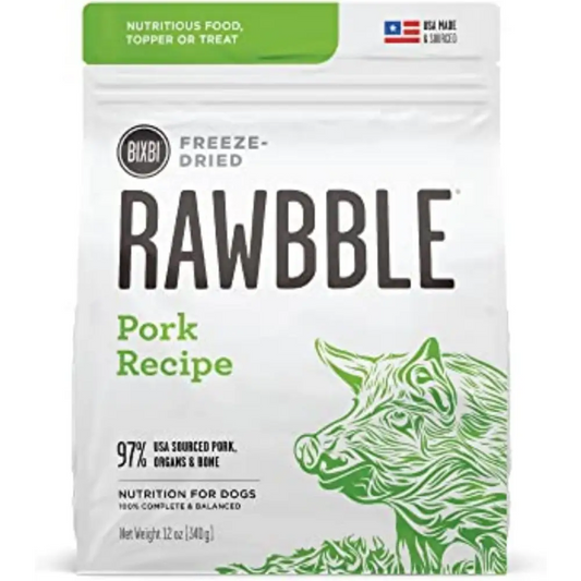 rawbble freeze dried dog food