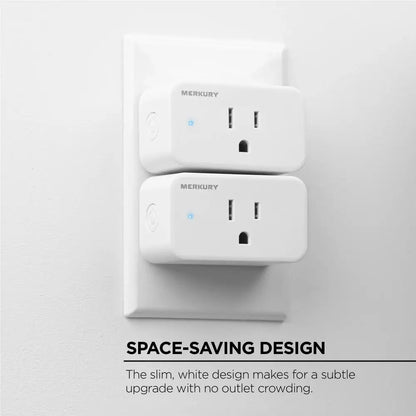 Wi-Fi Plug, Compatible with Alexa and Google Assistant, 3 Pack, White 15 Amp