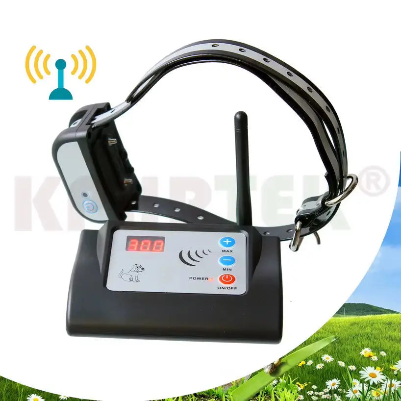 Wireless Dog Fence No-Wire Pet Containment System Rechargeable & Waterproof Dog Training Fence System Collar KDX882